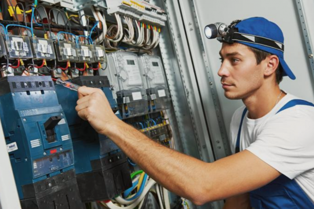 How long is an electrician training in the UK